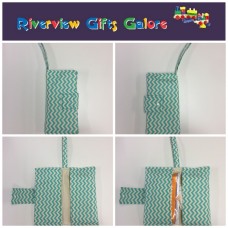 Nappy Wallet - Chevron - Aqua Nappy Wallet - Chevron - Aqua